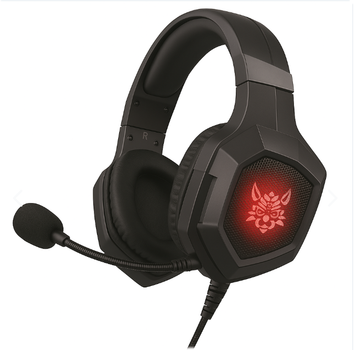 Audífonos Gamer Onikuma K19 con Micrófono y Luz LED RGB