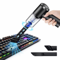 Aspiradora Portátil Inalámbrica 120W – Limpieza Precisa para Teclados, Setup, Auto y Hogar