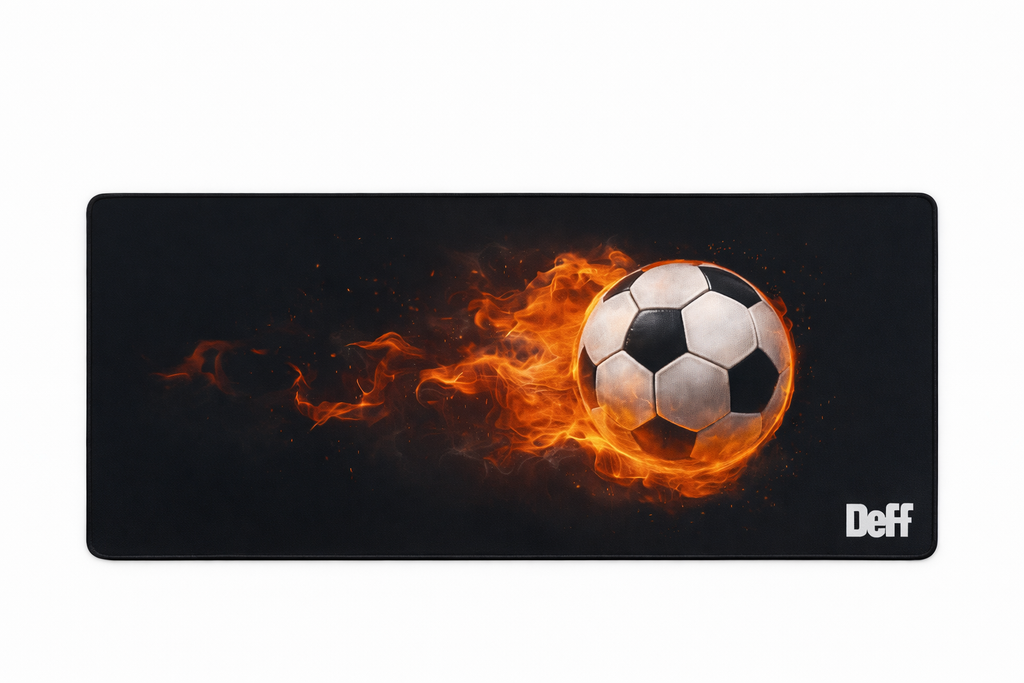 Mousepad Gamer XL "Pelota en Llamas" 90x40 cm