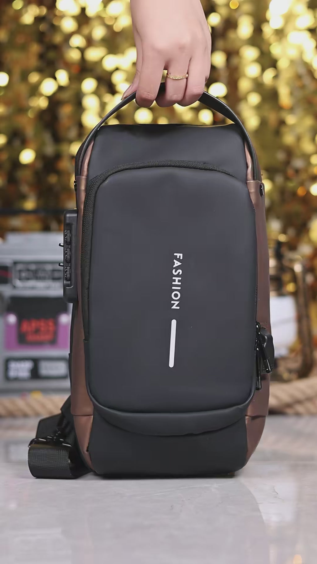 Mochila Crossbody Antirrobo – Seguridad, estilo y tecnología en un solo lugar